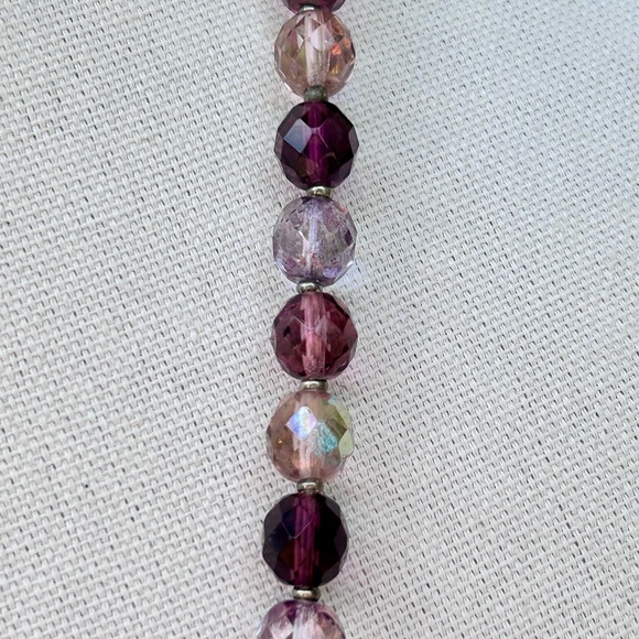 Joan Rivers Faceted Glass Aurora Borealis Beaded 32" Necklace Vintage - Picture 8 of 9